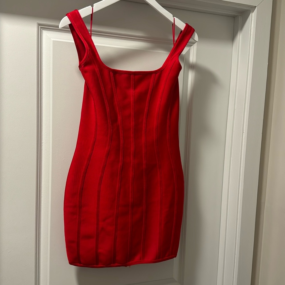 Red bandage dress